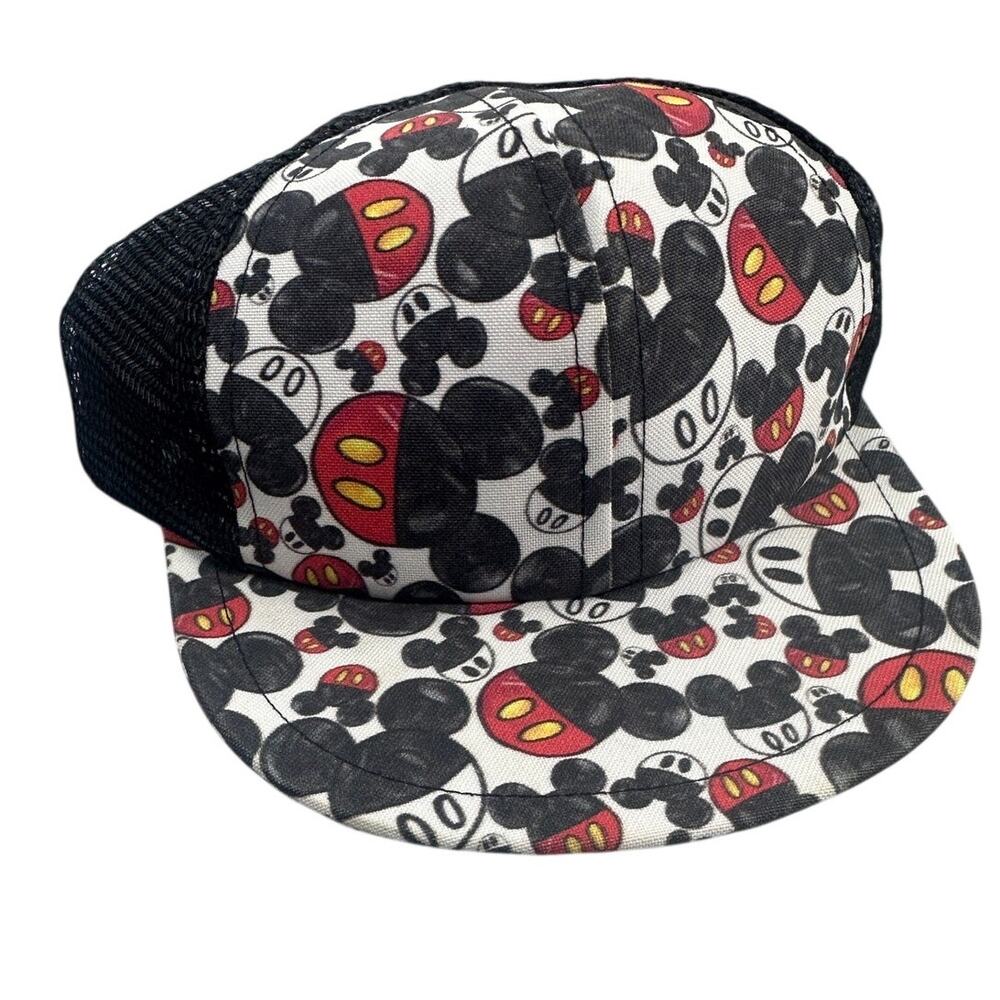 Mickey Mouse Print Mesh Child Trucker Snapback Hat